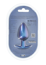 Ouch! Smooth Silicone Anal Plug Large Metallic