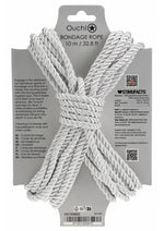 Ouch Bondage Rope 10 Meter Nylon - Silver