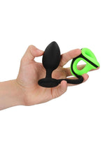 Ouch Glow in the Dark Silicone Butt Plug With Cock Ring