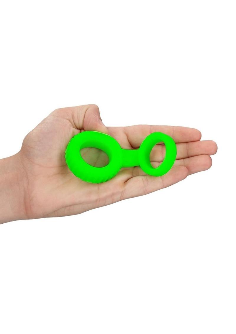 Ouch! Glow in the Dark Cock Ring And Ball Strap