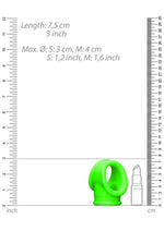 Ouch! Glow in the Dark Cock Ring Ball Strap