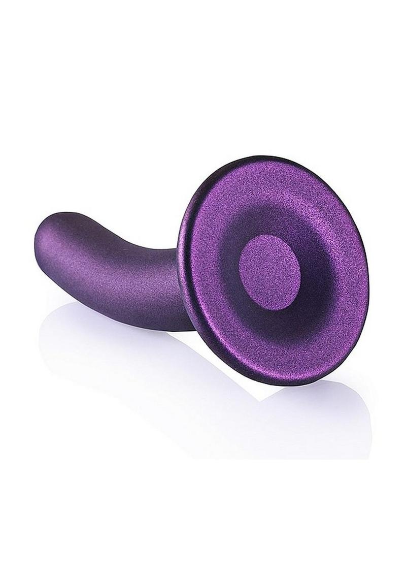 Ouch! Smooth Silicone G-Spot Dildo Metallic Rose Gold