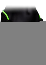 Ouch! Strap-On Harness - Black/Glow In The Dark/Green