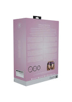 Ouch! Metallic Harness Rose Strap-On With Gold Bonded Leather