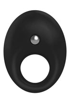 OVO B5 Silicone Cock Ring Waterproof Black Chrome