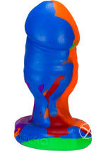Oxballs Honcho-1 Silicone Anal Plug - Rainbow - Small
