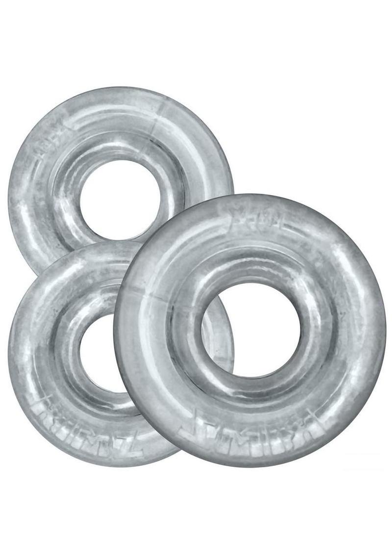 Oxballs Rimrings Multi Size Cockrings - Clear - 3 Pack