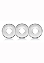 Oxballs Ringer Donut Cock Ring - Clear - 3 Pack