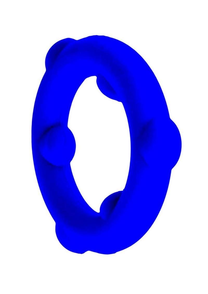 Oxballs Spinner Silicone Cock Ring Blue