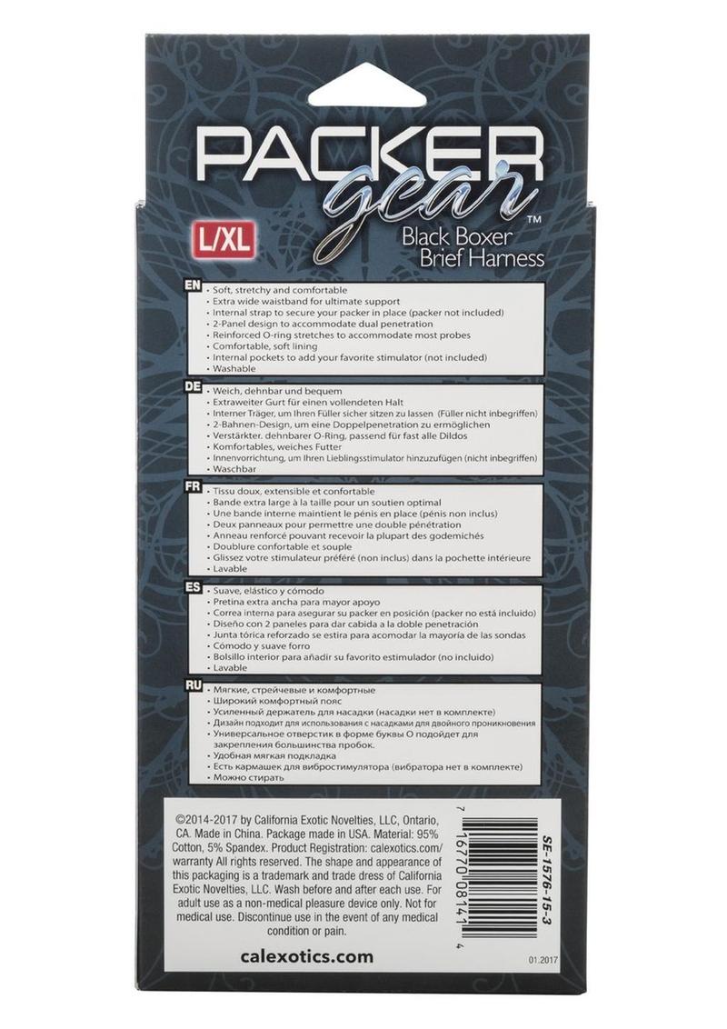 Packer Gear Black Boxer Brief Harness