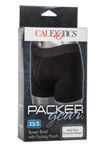 Packer Gear Boxer Brief with Packing Pouch - Black - Small/XSmall