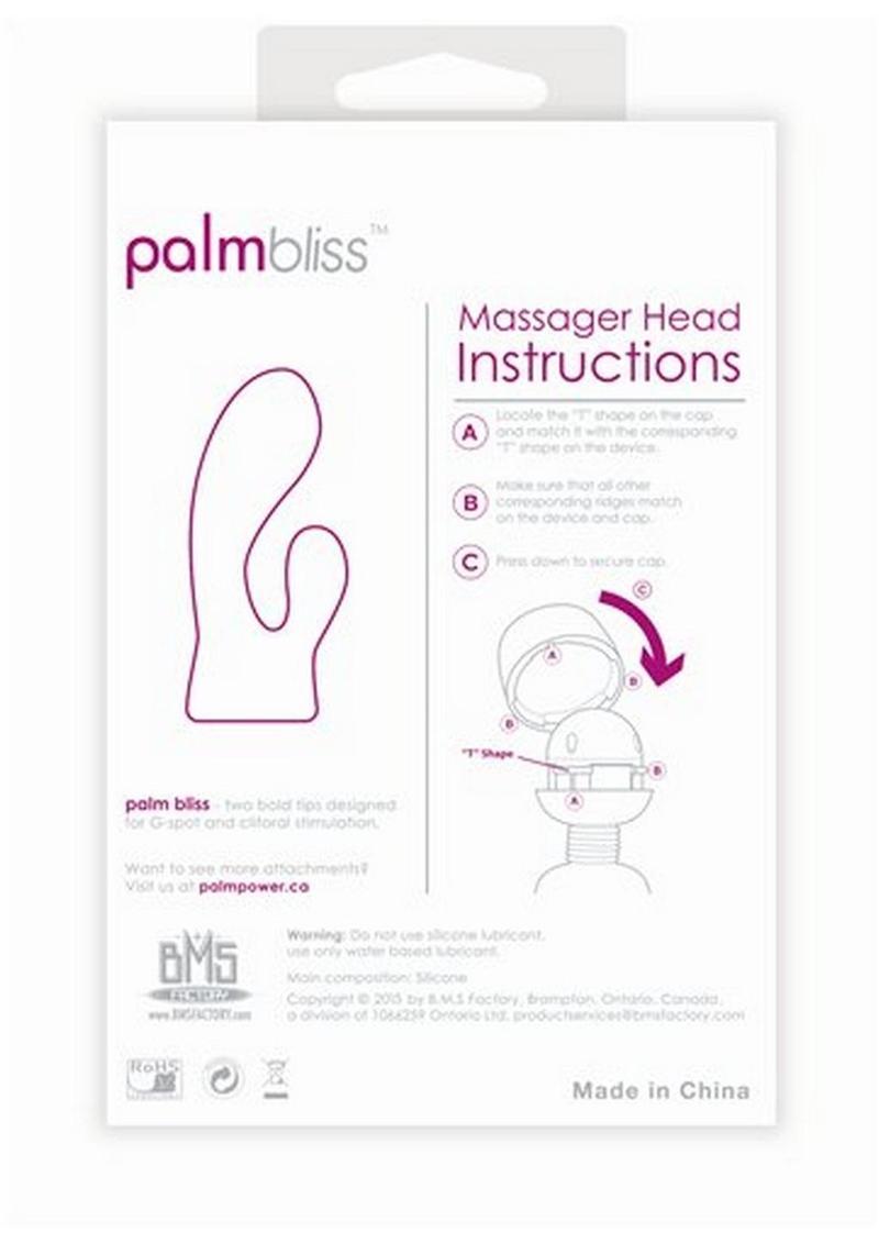 PalmBliss Silicone Massager Head Pink Attachment for PalmPower
