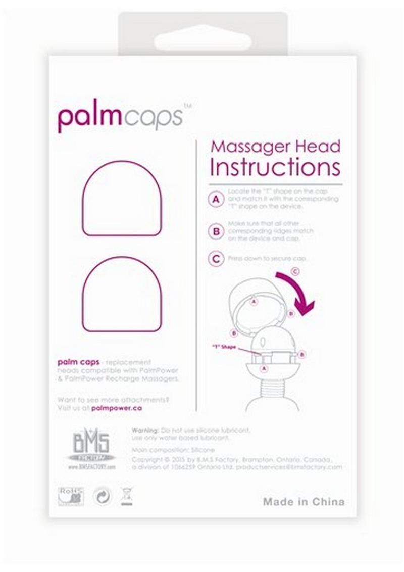 Palm Caps Silicone Massager Head Attachments 2 Pack for Palmpower