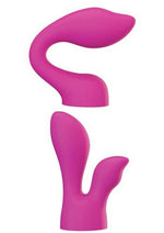 PalmSensual Silicone Massager Heads 2-Pack Pink Attachments