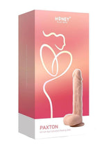 Paxton App Control Realistic Thrusting Penetrator Rechargeable Silicone Dildo - Caramel - 7.5in