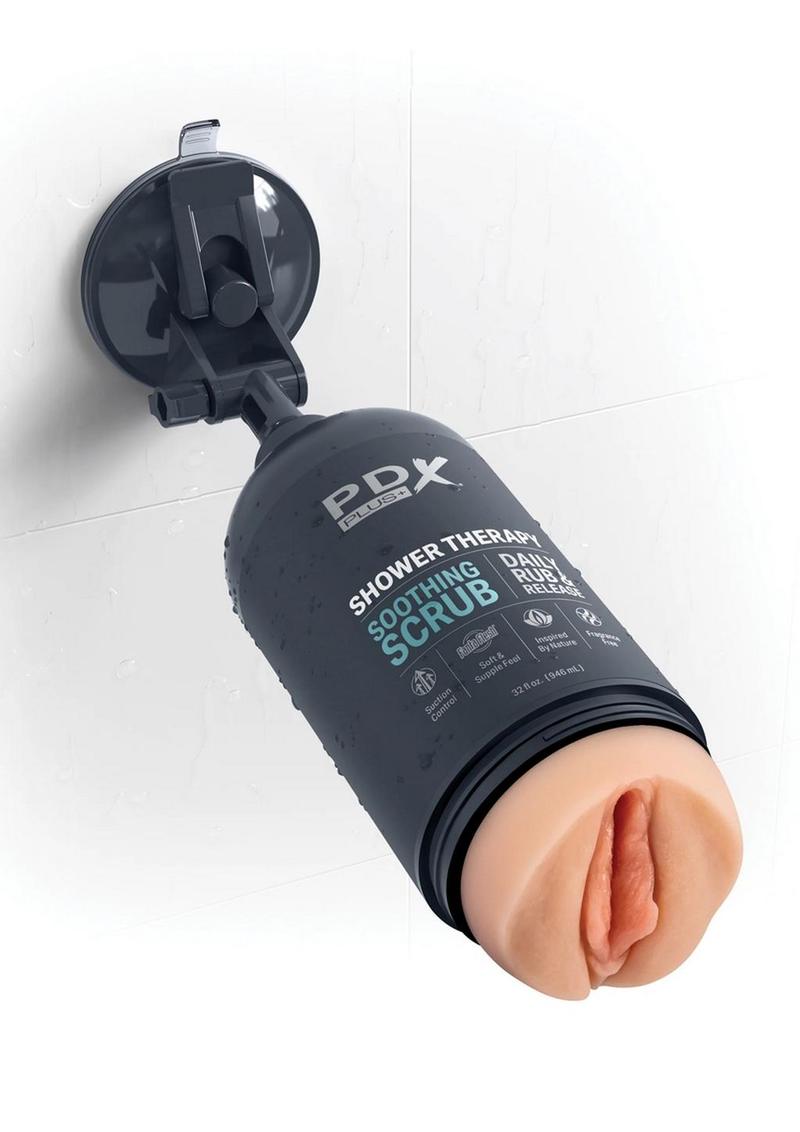 PDX Plus Shower Therapy Soothing Scrub Stroker