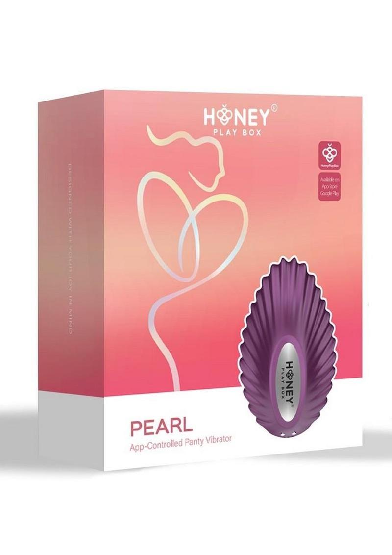 Pearl App-Controlled Magnetic Rechargeable Silicone Panty Vibrator - Light - Purple