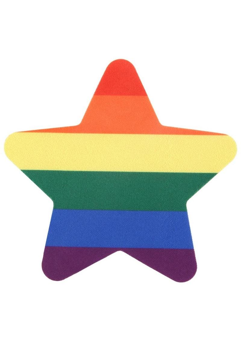 Peekaboos Pride Rainbow And Glitter Stars Pasties Self-Adhesive
