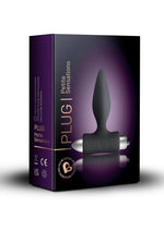 Petite Sensations Silicone Vibrating Anal Plug - Black