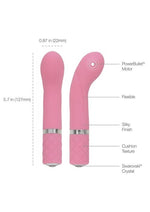 Pillow Talk Racy Rechargeable Mini G-Spot Vibrator with Swarovski