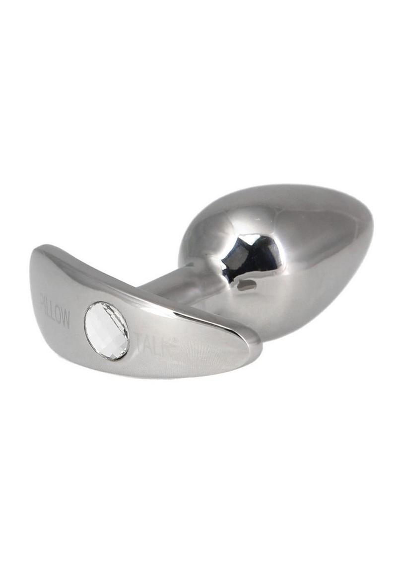 Pillow Talk Sneaky Stainless Steel Anal Plug with Swarovski Crystal