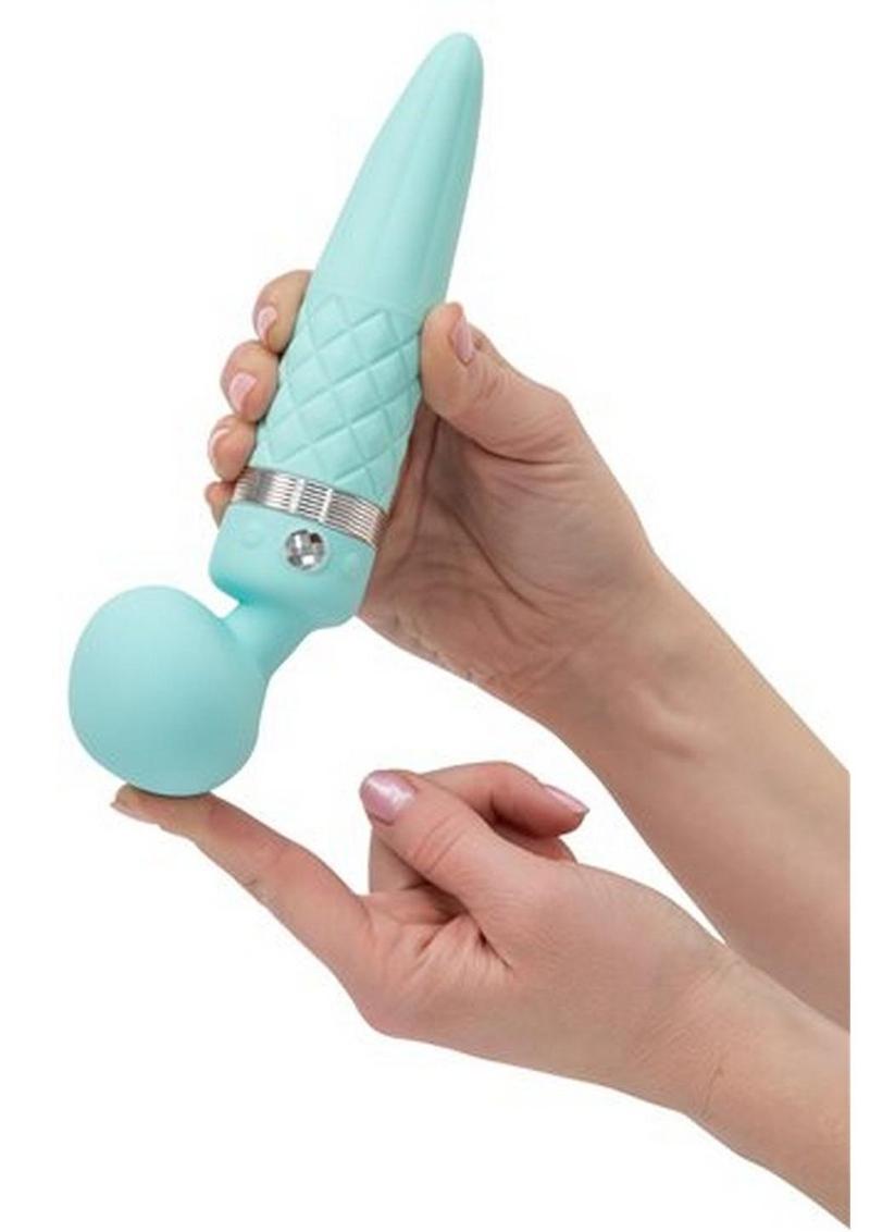 Pillow Talk Sultry Dual-Ended Warming Wand Massager with Swarovski