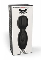 Pixey 2go Rechargeable Silicone Mini Wand - Black
