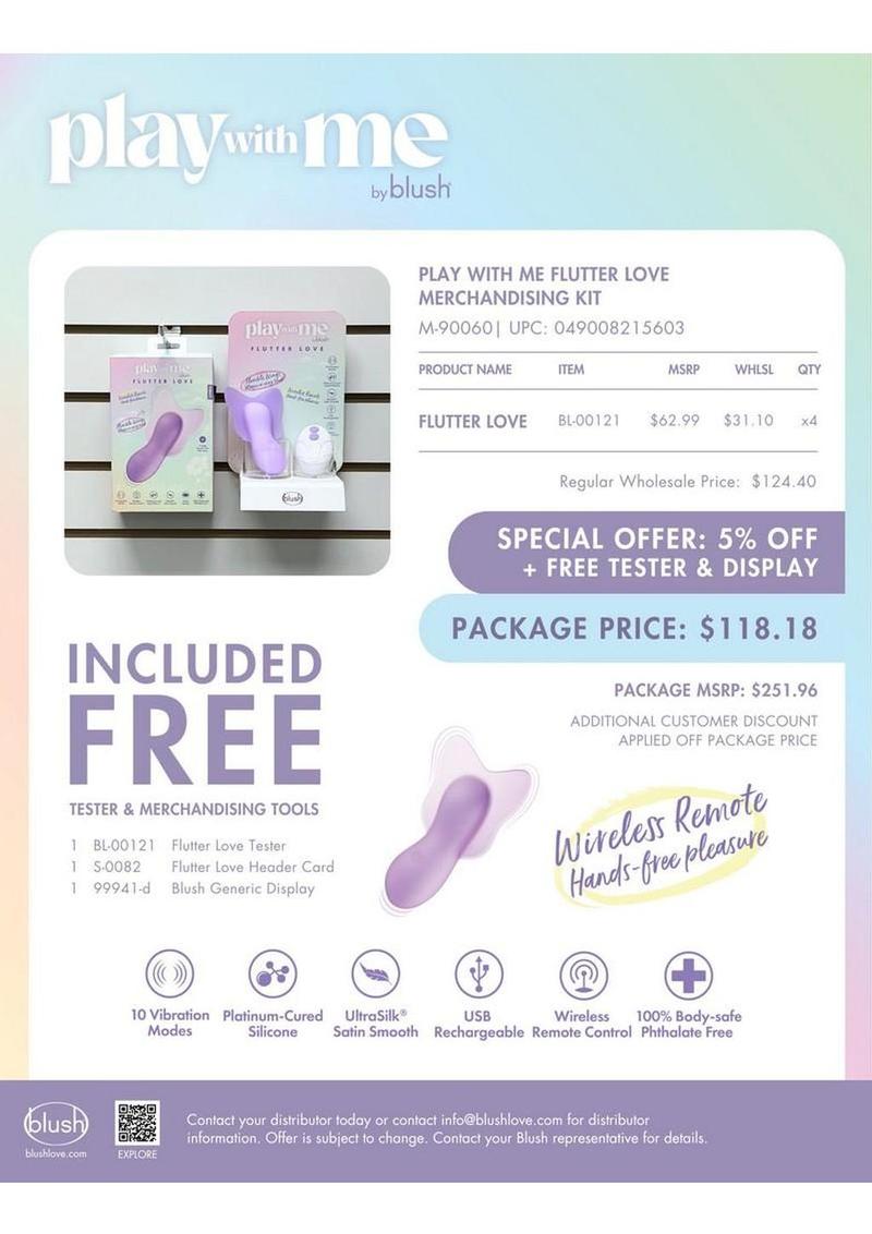 Play with Me Flutter Love Merchandising Kit