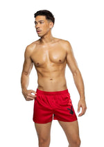 Playboy Men's Burnout Bunny Boxer Briefs - 1xlarge - Black/Red - XLarge