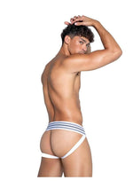 Playboy Mens Locker Room Classic Jock - White - Large