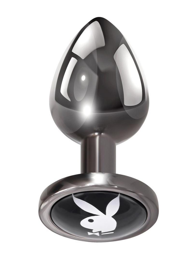 Playboy Tux Metal Butt Plug with Iconic Logo