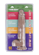 Pleasure Measure Silicone Dildo - Vanilla - 9in
