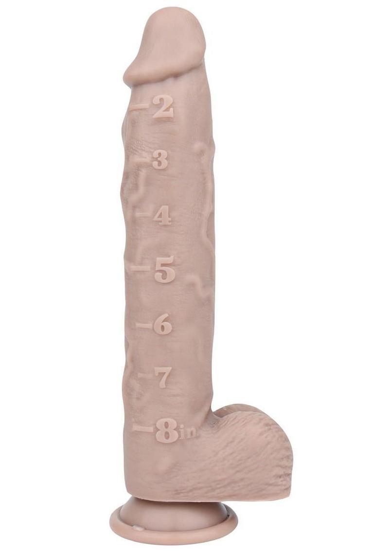 Pleasure Measure Silicone Dildo - Vanilla - 9in