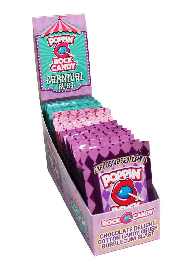 Popping Rock Candy Display - Carnival Bliss Oral Sex Candy - 36 Packs Per Display