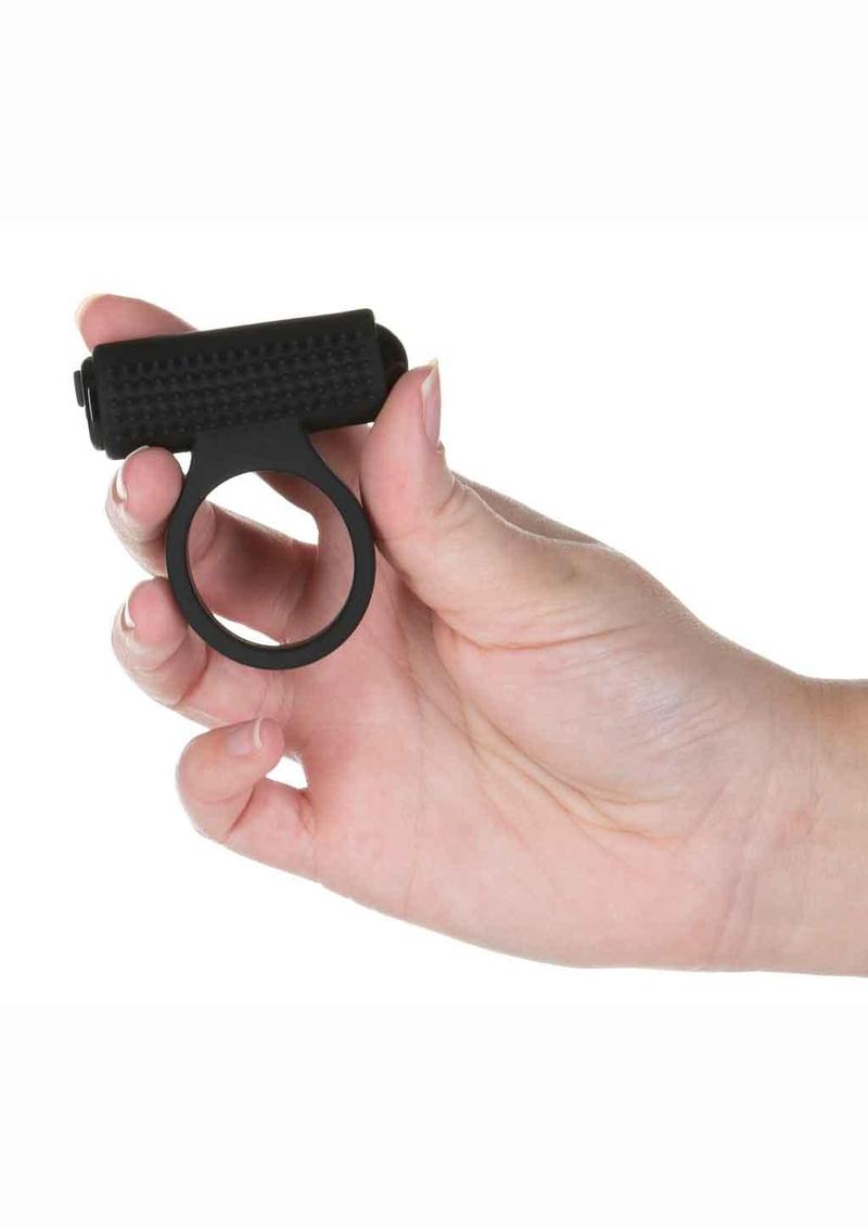 PowerBullet Cosmic Ring Rechargeable Silicone Vibrating Cock Ring