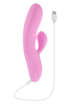 Push The Button Rabbit Vibrator with Clitoral Stimulator