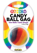 Rainbow Candy Ball Gag Assorted Flavor - Assorted Color/Multicolor