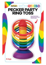 Rainbow Pecker Party Ring Toss - Multicolor