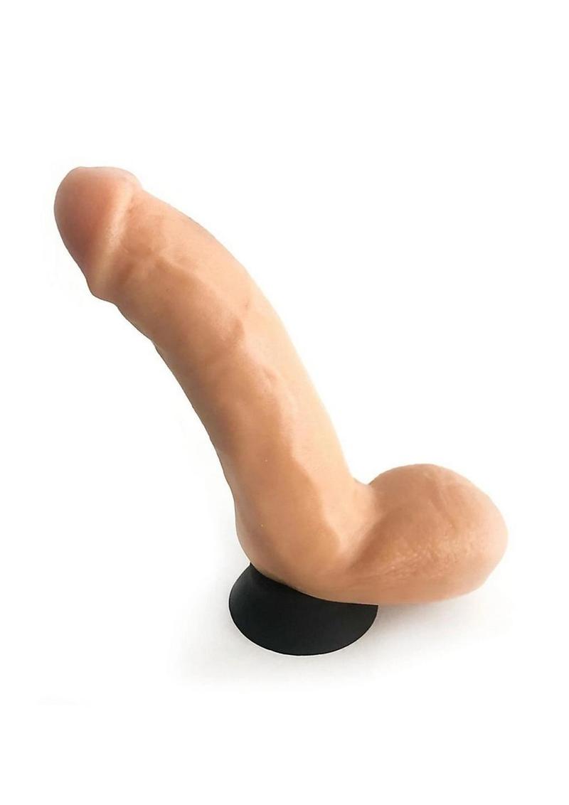 Rascal Jocks Adam Silicone Dildo with Handle And Suction Base 8 Inch