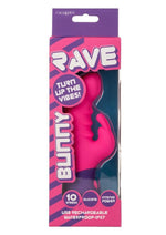 Rave Bunny Rechargeable Silicone Rabbit Vibrator - Pink/Purple