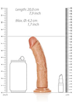 Curved Realistic Dildo with Suction Cup By Realrock