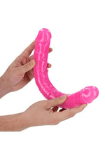 RealRock Glow in the Dark Double Dildo 15 Inch Dual-Ended Design