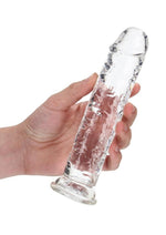 RealRock Crystal Clear Dildo Straight Realistic Dildo