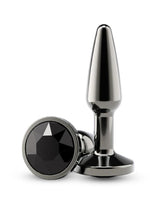 Rear Assets Chrome Tapered Anal Plug - Gray/Grey - Small