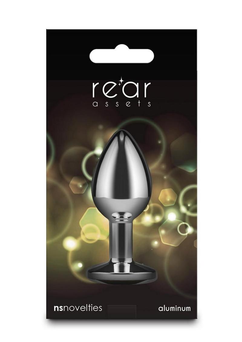 Rear Assets Aluminum Anal Plug with Yellow Gem