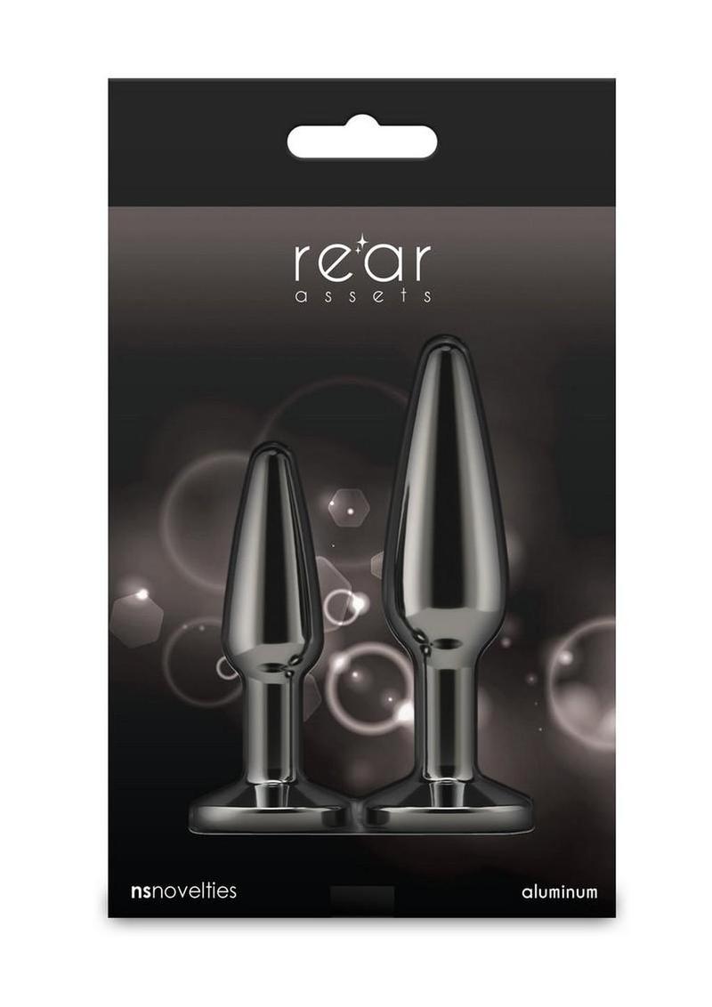Rear Assets Chrome-Plated Tapered Anal Plugs Kit