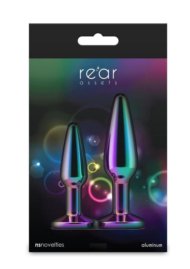 Rear Assets Chrome-Plated Tapered Anal Plugs Kit