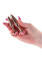 Rear Assets Chrome-Plated Tapered Anal Plugs Kit