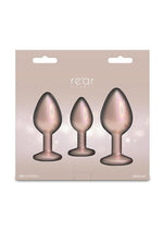 Rear Assets Chrome-Plated Tapered Anal Plugs Kit