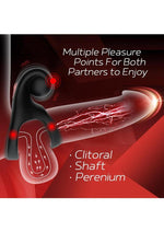 Red Dot V2 Rechargeable Silicone Vibrating Cock Ring with Remote Control